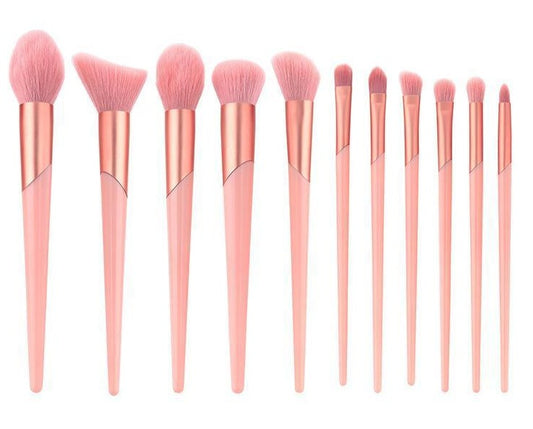 Plush Pink Glory Makeup Brush Set 